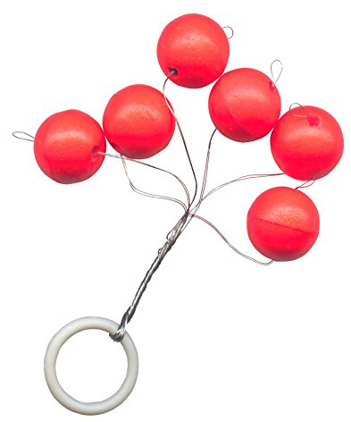 FTM Trout Piloten rund - 6 Pilotkugeln zum Forellenangeln, Farbe/Durchmesser/Inhalt:Rot / 21mm / 6 Stück
