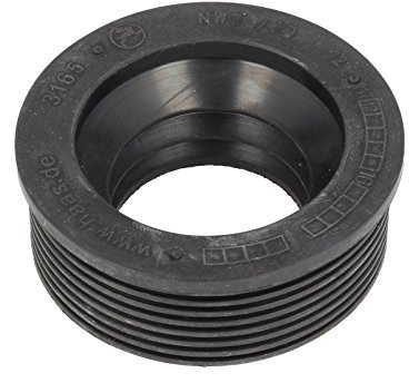 Haas 3165 Siphon-Gummimanschette für Gussrohr Abflußrohr Außen Ø 60 mm x Innen Ø 40 mm