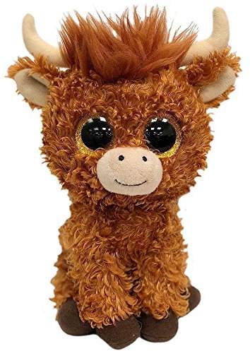 TY Angus Highland Cow Plüsch Braun One Size