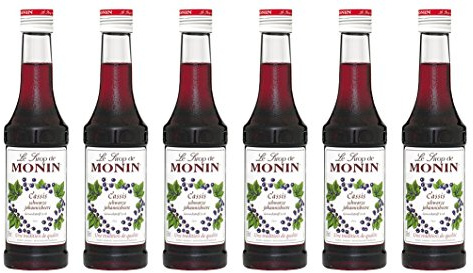 Monin Sirup Schwarze Johannisbeere (Cassis), 0,25L 6er Pack