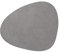 Lind DNA Tischset Curve L Recyceltes Leder Hippo Anthrazit-Grau, Maße: 37cm x 44cm, 98869