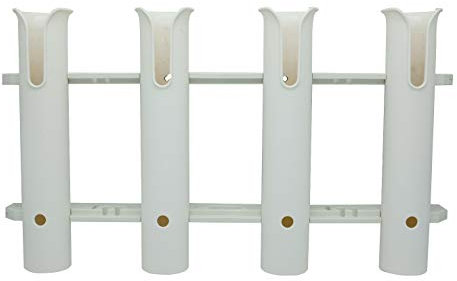 Wandmontierte Angelrutenhalter, Röhren, Glieder, Angelrutenhalter, Rackauflagen (4-polig, weiß)