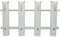 Wandmontierte Angelrutenhalter, Röhren, Glieder, Angelrutenhalter, Rackauflagen (4-polig, weiß)