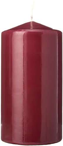 Spaas Bougie cylindre 80/150 parfumée de baies Duft-Stumpenkerze 80/150 mm, ± 65 Stunden-Berry Cocktail, Weinrot, D 80 mm x H, 540