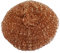 sourcing map Copper Spiral Scourer Cleaning Sponges Metal Scrubber Scouring Pad Ball for Home Kitchen Pot Pan Dish Wash Cleaning 8cm Dia