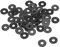 sourcing map Rondelle Plate Nylon Pour 6mm ID Vis Boulon 18mm OD 1.5mm épais 50PCS