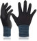 DEX FIT Premium Nylon Nitril Arbeitshandschuhe FN320; 3D-Komfort, Dehnbare Passform, Griff, Dünne, Leichte Arbeitshandschuhe, Langlebig, Atmungsaktiv, Kühl, Waschbar; Schwarz L (9) 3 Paare