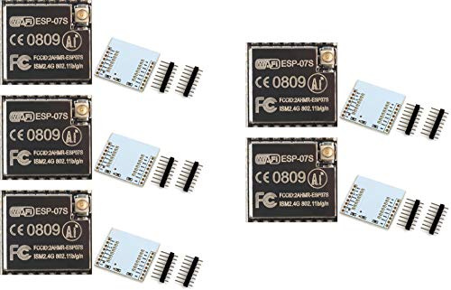 TECNOIOT 5 STK ESP ESP8266 Serial WLAN Transceiver Modul (ESP07S)