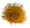XXL Bommel mit Anstecknadel Pelzbommel Fellbommel Pompon Pelz Fell Echtpelz Bommelmütze ! viele Farben ! (Bommel schwarz-gelb)