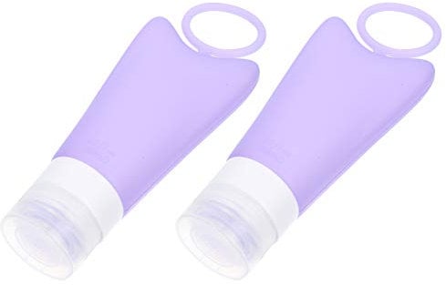 EXCEART Shower Shampoo Dispenser Silicone Storage Bottles Travel Makeup Bottles Lotion Containers Wall Hanging Hook