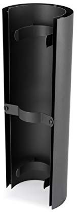 LANZZAS Pellet - Tubo de estufa (460 mm de diámetro, diámetro de 100 mm, color gris fundido, protección contra la radiación para estufas de pellets)