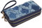 MKP COLLECTION Modische Damengeldbörse mit doppeltem Reißverschluss, Lange Geldbörse, Kreditkartenhalter, Bifold Damen-Handgelenkschlaufe, Denim Blau, Damengeldbörse
