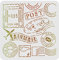 FINGERINSPIRE Postschablone Dekoration Template 30x30cm Kunststoff Post New York Words Schablonen Square Wiederverwendbare Schablonen zum Malen auf Holz, Boden, Wand und Stoff