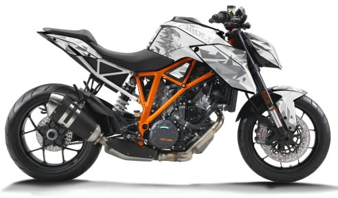 ARider Decorazione per KTM Super Duke 1290 R (2013, 2014, 2015, 2016) | Adesivo e kit grafico (bianco)