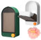 NiHome Lot de 2 boîtes à savon murales avec couvercle et bonde pour douche, installation adhésive sans perçage, étanche, anti-poussière et anti-moisissure, pour maison, salle de bain, baignoire, évier