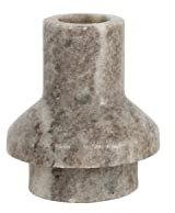 Bloomingville AH2266 Kerzenhalter aus Marmor, 7,6 cm, Beige