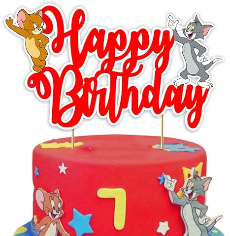 Seyal® Tom & Jery Happy Birthday Cake Topper