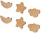 Yinitoo 6 boutons de porte pour enfants, boutons de tiroir, nuages de lune étoile pour armoire de chambre d'enfant,