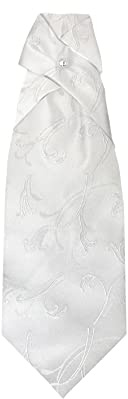 Remo Sartori – Plastron-Krawatte, Hochzeitskrawatte für Herren, aus Seidensatin, Einfarbig, Made in Italy