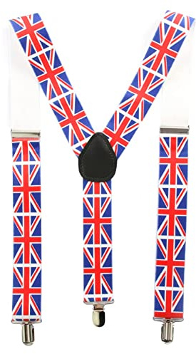 I LOVE FANCY DRESS Jungen Hosenträger, Union Jack, Pack of 1