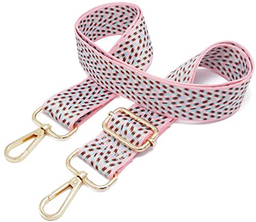 Schulterriemen Für Taschen Taschengurt Breit Damen Bunter Verstellbarer Taschenriemen Zubehör Schultertasche Strap Umhängegurt Breit Bag 51 Gold/3,8cm