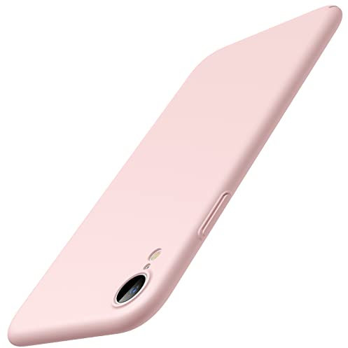 JETech Upgraded Slim (0.85 mm Thin) Case for iPhone XR 6.1-Inch, Camera Lens Cover Full Protection, Slim Fit Ultra Thin Lightweight Matte Hard PC, Support Wireless Charging (Pink)
