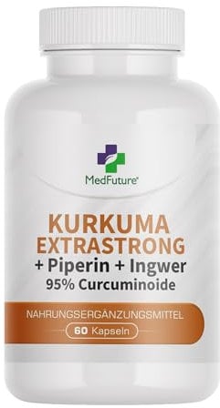 Kurkuma Kapseln 650mg Mit Schwarzem Pfeffer 10mg Und Ingwer 50mg - Hochdosierte Curcuma Kapseln - 60 Kapseln Für Optimale Aufnahme - Kurkuma Kapseln Hochdosiert Für Gesundheit