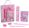 Vicloon Einhorn Schreibwaren Set, Einhorn Schreibwaren Geschenkset für Mädchen, Radiergummi, Anspitzer, Brieftasche, Lineal, Bleistift, Kinder Mitgebsel, Geschenk Set für Mädchen und Junge(Einhorn）