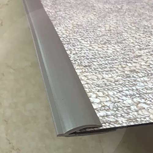 Übergangsleiste Übergangsprofil 2m 5m 10m 20m 30m 40m 50m Long Carpet Edge Trim Strip, Flexible PVC Adhesive Rug Edge Wrapping Tape with a Height Less Than 10 mm, Grey ( Color : #2 , Size : 40m (131ft