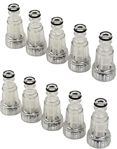 10 pezzi filtro acqua per rondella ad alta pressione tubo rubinetto connettore per Karcher K2-K7, filtro ingresso rondella collegamento da 3/4 pollici per giardino