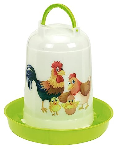 Nobby Geflügel Futterautomat Happy Kunststoff 5 L, Ø 27 x 27 cm