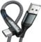 ZKAPOR USB C Kabel 90 Grad Winkel 1M, Ladekabel USB C Nylon Geflochtenes Typ C Ladekabel Schnellladekabel für iPhone 15/15 Pro Max, Samsung Galaxy S23/S22/S21, Note 10, Huawei P40/P30, Google Pixel