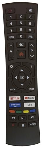 Telecomando per TV Smart-tech SMT2419DHV1T1B1 SMT32N30HV1U1B1 SMT40N30FV1U1B1 SMT40P28FV1U1B1 SMT43P28FV1L1B1- Nessun Bisogno Di Programmazione