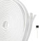 Adhesive Brush Weather Stripping,Self-Adhesive Brush Seal Strip Air Stopper,High Density Door Brush Strip Draught Excluder for Door Frame Insulation, Window, Garage(9 * 5mm-White)