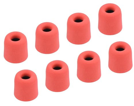 sourcing map Replacement Foam Ear Tips Earbuds Bud 3-4mm Small Size Earbuds Tips for Earphones Red 8 Pcs