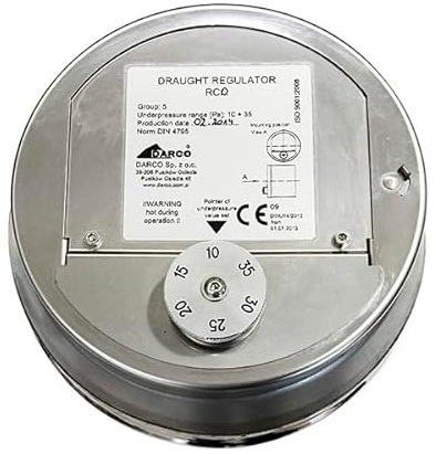 Valvola regolatrice regolatore tiraggio CE DN 150 canna fumaria