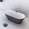 Luxus Premium Badewanne grau freistehend 170x80 cm +Ab-/Überlauf Neustes Modell inkl. Spedition
