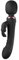 Wand Vibrator - Curvy Triple Pleasure Rabbit Magic Wand Vibrator - Rechargeable Massage Wand Sex - Waterproof and Powerful Sex Wand - 2 Motors with 10 Modes - Vibrator for Women and Couples (Black)