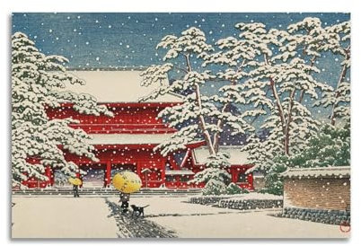 Kawase Hasui Kunstdrucke, Vintage-Kunstdruck, Leinwand-Wandkunst, berühmte Kunstdrucke, Poster, dekorative Malerei, Leinwand, Wandposter und Kunstdruck, moderne Familienschlafzimmer-Dekoration,