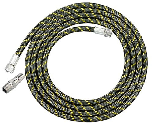 EIHI 1 Tubo flessibile aerografo 1.8 metri e 1 Attacco maschio con filettatura esterna 2′ (G1/4) - con raccordi standard 1/8 su entrambe le estremità con disconnessione rapida