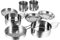 KITANDOVE 8 STK Campingtopf Camping-kochgeschirr-Kits Angelrucksäcke Rucksack Zum Campen Hot-Pot-kit Outdoor-kochherd Tragbares Camping Rostfreies Campingkochgeschirr Silver Rostfreier Stahl