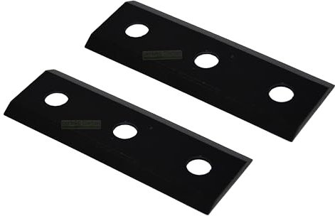 perfektGarten 2 lame per trituratori da 10,5 cm, compatibili con cippatrici, trituratori, lame reversibili