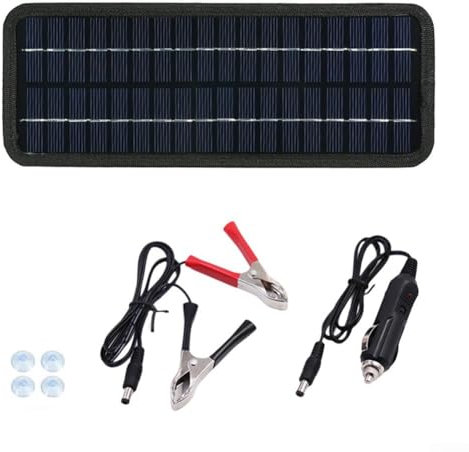 Chargeur de panneau solaire portable 12 V 20 W, entretien fiable, chargeur solaire portable 12 V conçu pour des conditions difficiles pour l'entretien efficace de la voiture et de la moto