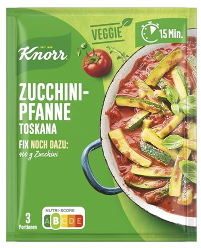 Knorr Fix Veggie Würzmischung Zucchini-Pfanne Toskana mit Gemüse 3 Portionen