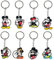 MIZT Porte-Clés Micckey, 8 Pièces Anneau de Clé Pendentif Porte-clés, Convient pour la Décoration de Fête Des Enfants Adulte, Les Cadeaux de Noël, Les Cadeaux D'anniversaire