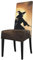 KOUUIP Stuhlhussen mit Halloween-Hexen-Motiv, für Esszimmer, abnehmbar, waschbar, geometrische Parson-Stuhlbezüge, 2 Stück
