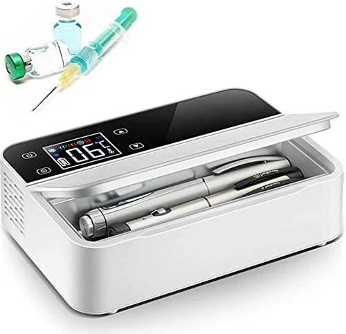 LXWKAI Nevera portátil para insulina, mininevera USB, Nevera portátil, Nevera eléctrica para medicamentos, Nevera de Viaje para Coche con batería incorporada para Coche, Viajes, hogar
