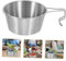 TOYANDONA Picnic Ramin Bowl Pique- Camping Bol De Plein Air Cuisson Portion Enfants Portable Salade Assiette Creuse Vasque En Inox Saladier Polyvalent Acier Inoxydable