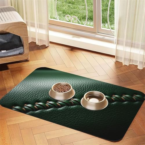 Baseball-Spitzen-Näh-Druck-Haustier-Futtermatte, Hundematte für Futter und Wassernapf, Wasserspender-Matte, Hundezubehör