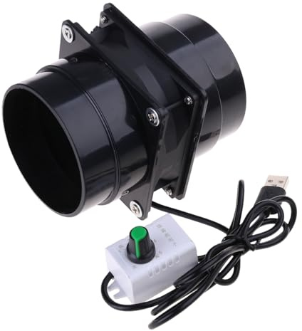 Compact Portable Fume Extractor Fan with Duct Pipe and Ventilation Tube for Kitchen and Bathroom Solder Absorber with USB